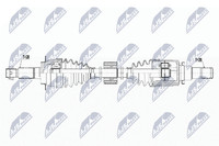 NTY Antriebswelle NPW-SU-044 FüR Suzuki SX4 Cross JY Allgrip AKK 416 AKK416
