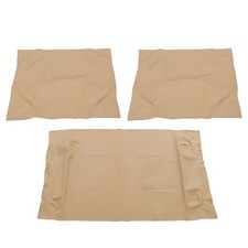 Golf Cart Beige 1982-2000 Faux Leather Front Seat Covers Fit For Club Car DS