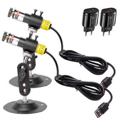 2er Set fokussierbares 5 mW Laserdiode Modul  Positionieren, Justieren & Montage