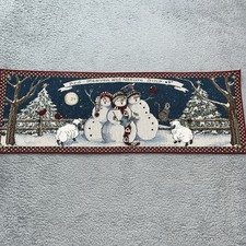 Christmas Table Runner Vtg Sandi Gore Evans S...