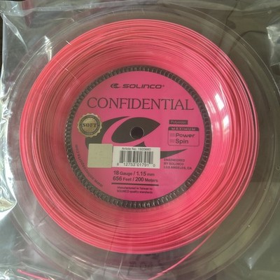 Solinco Confidential SOFT 18 1.15mm 656 feet / 200m Tennis String Reel