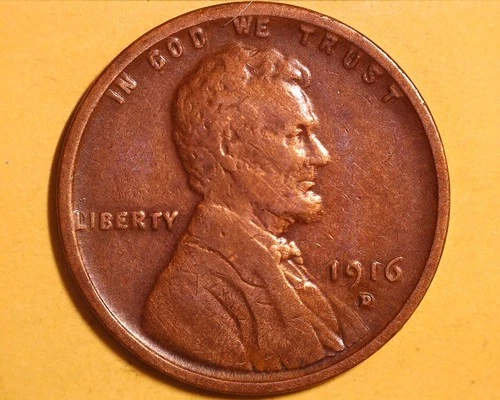 1916-D Lincoln Wheat Cent - VF+ Cond. ~ **1222-5
