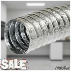 ALUMINIUM VENTILATION DUCTING FLEXIBLE PIPE DUCT FOIL AIR PIPE 100mm 125mm 150mm