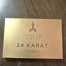 Jeffree Star Cosmetics 24 Karat Skin Frost Pro Palette Highlighter Vegan 6 Shad  