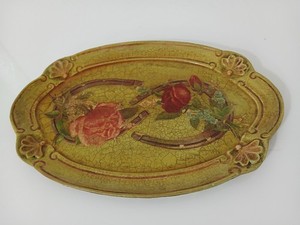 Antique Vintage Florentine Tray 25cm 60s / 70s Made in Italy