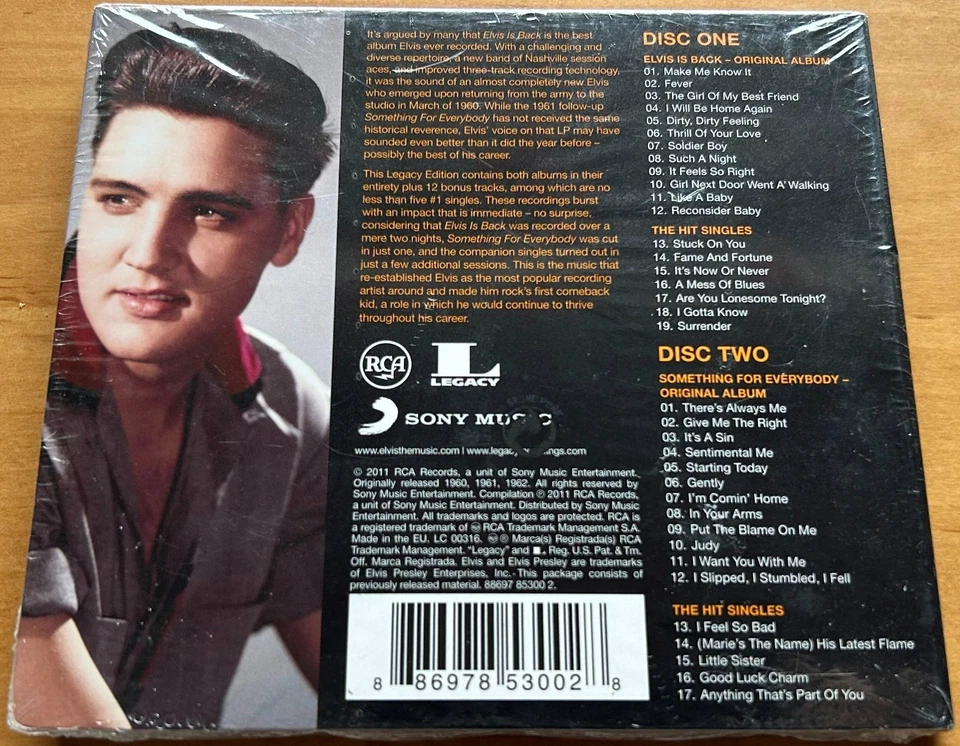Elvis Presley - ELVIS IS BACK! - 2CD Box Set -  Legacy Deluxe Edition - NEU/OVP! - Bild 2 von 3