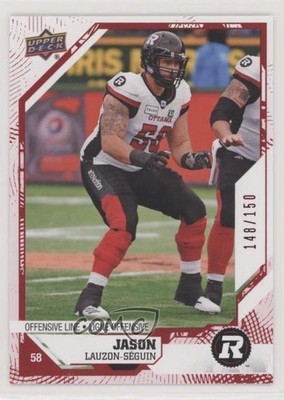 2019 Upper Deck CFL Red 148/150 Jason Lauzon-Seguin #121 h8y