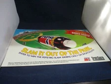 Slam It Out the Park Sports South Atlanta Braves Pepsi Store Display Promo Sign