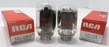 Lot of (2) RCA 16LU8A Electronic Tubes, NEW-Old Stock