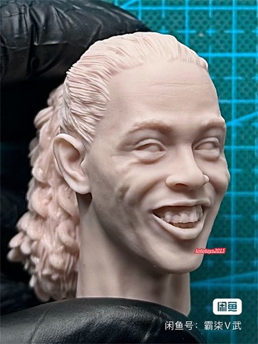 1/6 Male Football player smile Head Sculpt Model For 12" Action Figure Body Toy - Picture 3 of 6