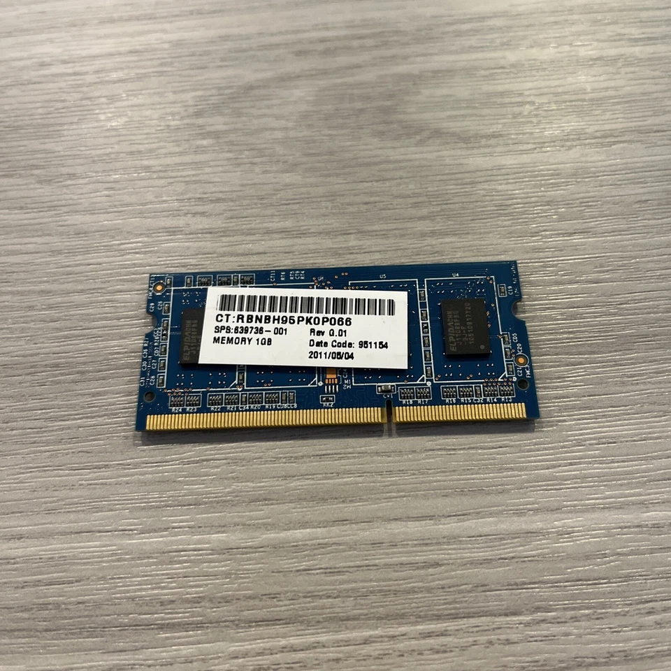 Ramaxel 1GB 1RX8 PC3-10600S-999 DDR3-1333 MHz Laptop Memory Module - Image 4 of 4