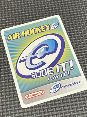 Air Hockey E-Reader Promo Card Nintendo Classic Games GBA