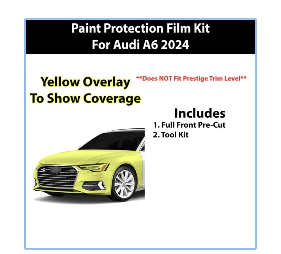 Kit de cubierta de película calcomanía sujetador transparente PPF para Audi A6 2024-2025 Foto 2 de 4