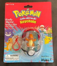 Pokemon - Charmander Keychain - Sealed - Basic Fun - 1999