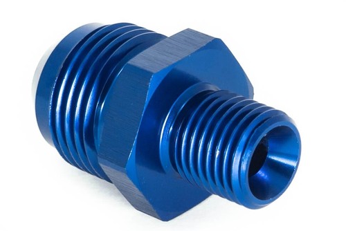 Gewindeadapter M14x1,5 zu Dash 10 / -10 AN / JIC 10 Blau eloxiert 7/8 - 14UNF - Bild 3 von 3