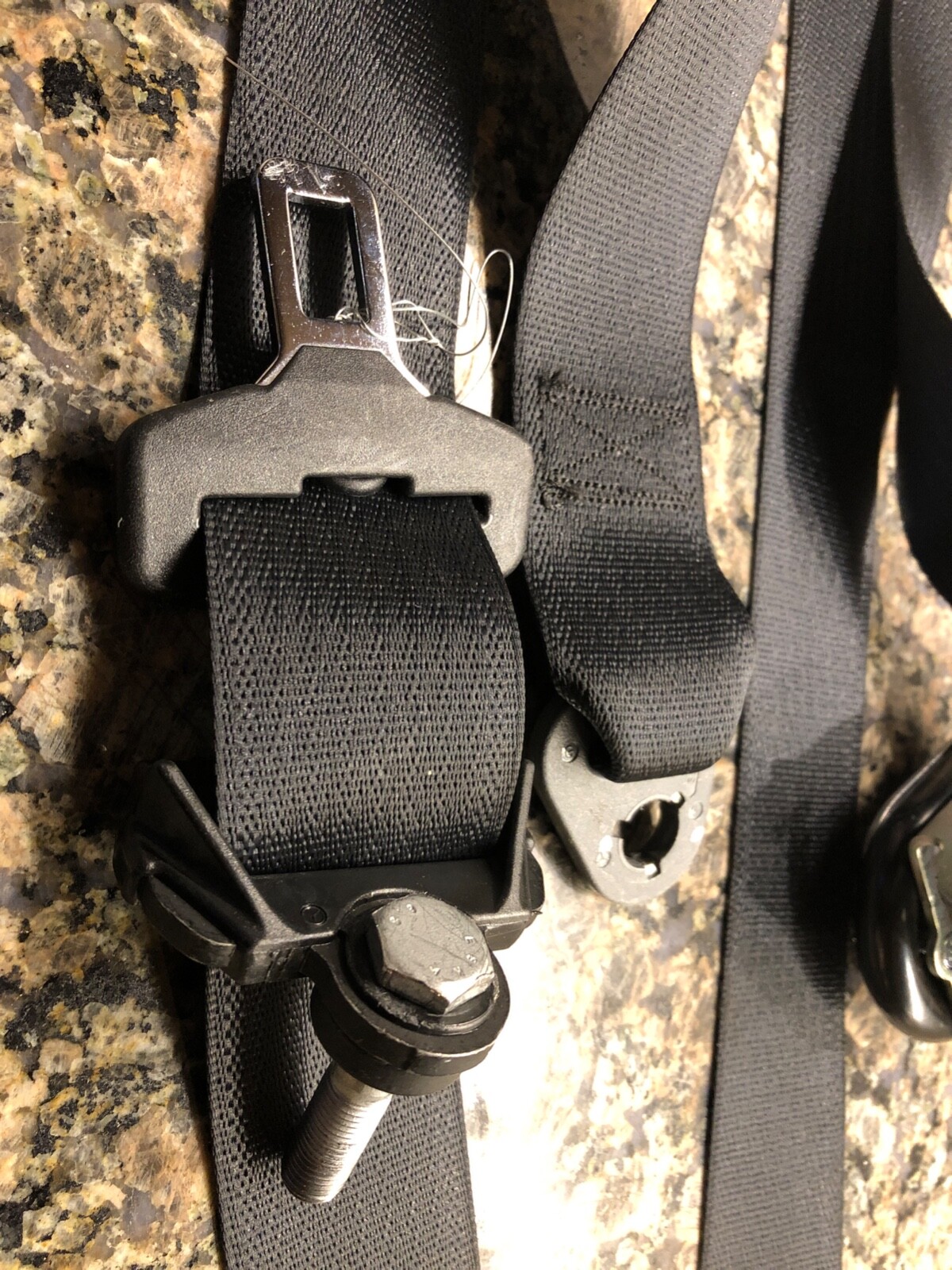 McLaren 650s Spider RH Right Front Driver Side Seat Belt, Black, Used