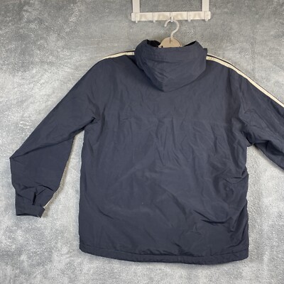 VTG Abercrombie & Fitch Jacket Men Large Striped Hooded Rugged
