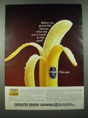 1965 Chiquita Bananas Ad - Before You Peeled | eBay