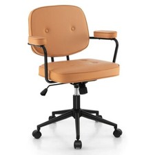 Home Office Chair Computer Desk chair w/Rocking Backrest and Ergonomic Armrest