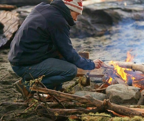 Wood Burning Folding Stove Lightweight Fatwood Tin Tinder Wick Camping Survival - Picture 9 of 13
