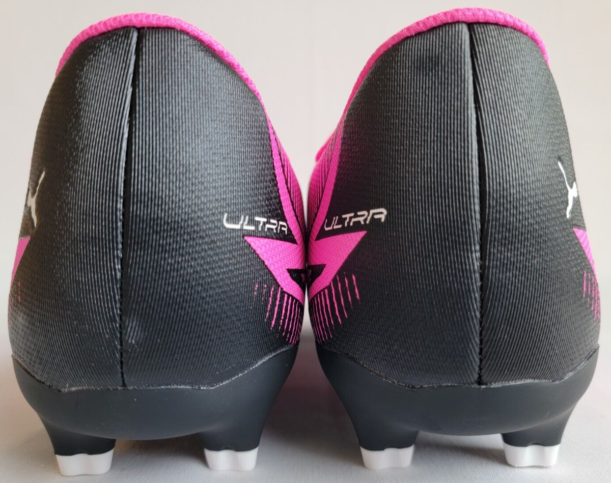 Mens Size 7 Pink Black White Puma Ultra Play FG/AG Soccer 