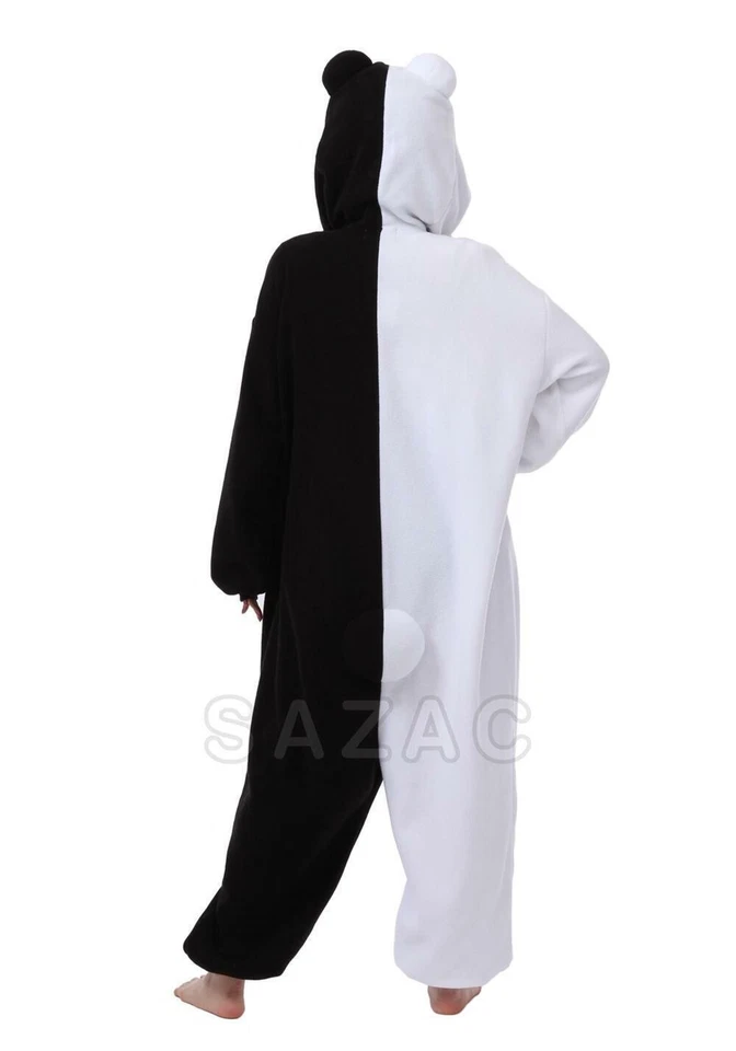 SAZAC Danganronpa Monokuma Kigurumi - Pijama Adulto Disfraz Una Pieza - De EE. UU. Foto 4 de 4