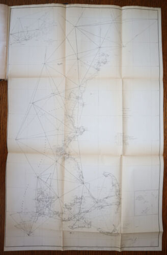 1852 US Coast Survey 58 Faltkarten USA West- und Ostküste seltene Sammlung - Bild 4 von 24