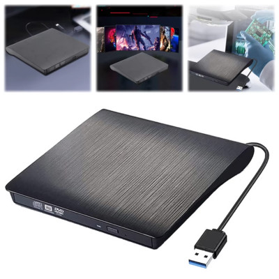 External CD DVD Drive USB 3.0 Writer Burner Player for PC Laptop Windows 11 10