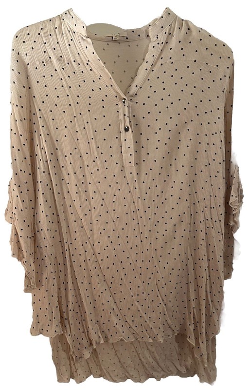 Easel Cream/Black Polka Dot Top Medium