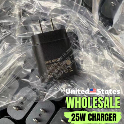 PD 25W Type C USB-C Super Fast Wall Charger Block For Samsung LG iPad iPhone Lot