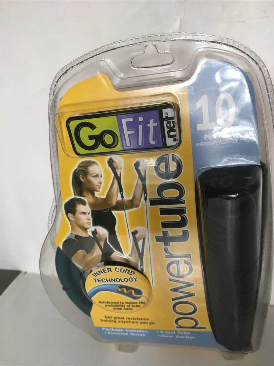 Go Fit Power Tubes w Handles 10 Lbs Resistance NEW