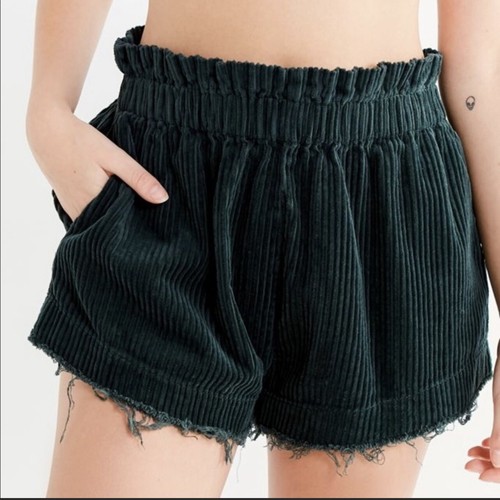 Urban Outfitters Corduroy Shorts Women’s Size Small Green Grunge Streetwear - Picture 10 of 10