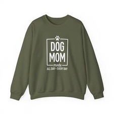 Dog Mom Sweatshirt, Pet Lover Gift, Dog Owner Sweater, Animal Parent Jumper,