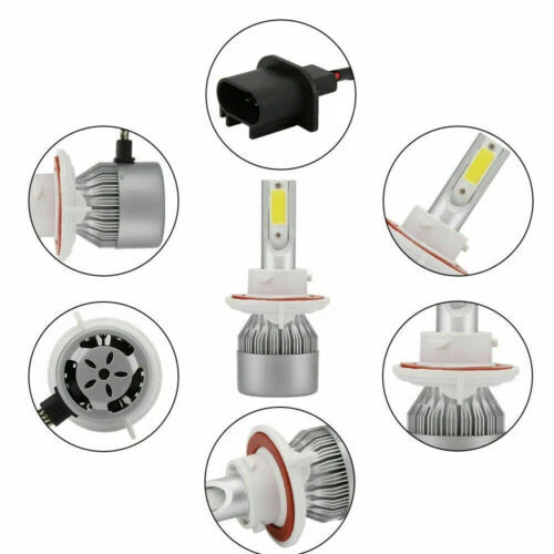 Combo 4x faros LED altos/bajos para Mercury Mountaineer 2007-2010 + bombillas antiniebla Foto 2 de 4