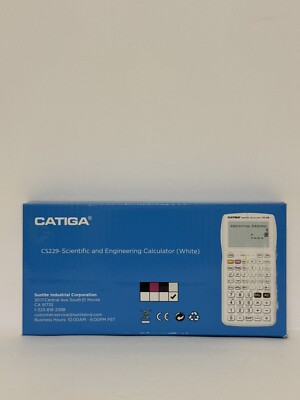 Catiga CS229-Scientific and Engineering Calculator White Brand New open box