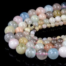 Natural Morganite Gemstone Grade A Round 6MM 8MM 10MM Loose Beads D84 