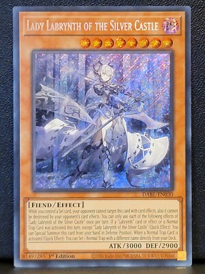 Yugioh Lady Labrynth Of The Silver Castle DABL-EN030 1st Ed Secret