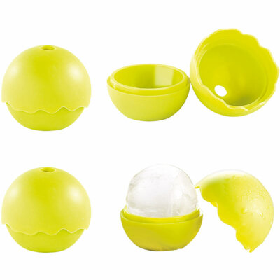 infactory Eiskugel Form: Silikon-Eisform für trendige ''Ice Balls'', 4er-Set