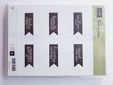 Stampin Up BANNER GREETINGS Stamp Set Mr. Mrs. GOOD FOR YOU Baby Cakes FRIENDS