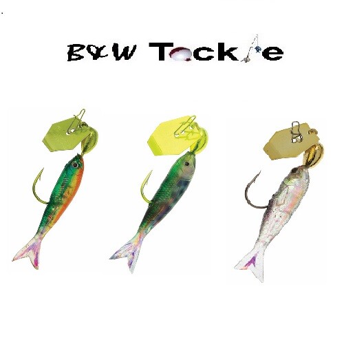 Z-Man FBMINI1809 ChatterBait FlashBack Mini 1/8 oz. Silver/Blue