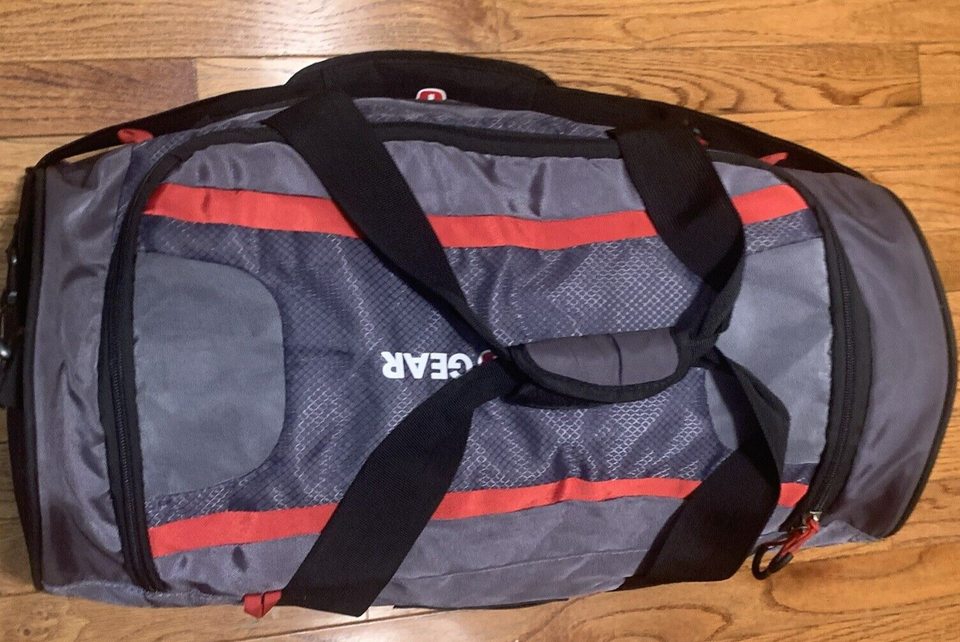 Swiss Gear Apex Large Duffle Bag Luggage Travel Bag Gym Black & Gray