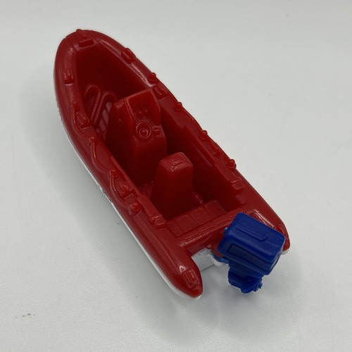 Matchbox 1998 White Water Raft Boat Diecast White Red Plastic 1:70 Scale - Picture 10 of 12