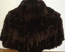 New 50" Long Brown Fox 105" Swing Fur Coat Size 16-18 Free Shipping