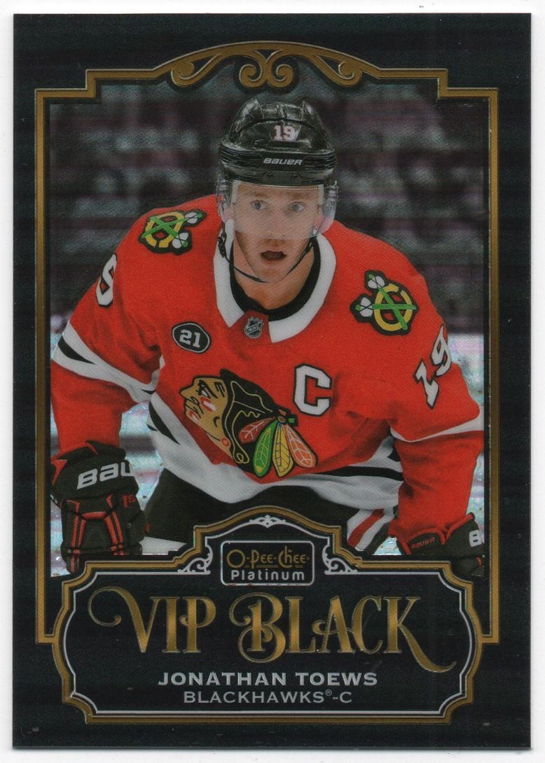 Jonathan Toews 2019-20 O-Pee-Chee Platinum VIP Black Achievements #VIP-17