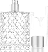 100ML 3.4Oz Perfume Bottles Empty Vintage, Fine Mist Perfumetravel Refillable, G