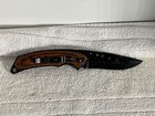 Folding Knife, Pocket, Black Steel, Wood handle 7.5"  Pocket — photo 2