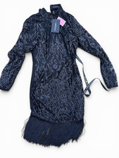 NWT! Pretty Little Thing Black Sequin Party Dress Size 6