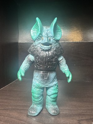 Popy Alien Icarus Vintage 1978 Sofubi 6'' Kaiju Ultraman Teal Vinyl Toy Japan