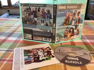 Sims 4: Plus Cats & Dogs Bundle Used  Xbox One Fun Play Games Free USA Ship