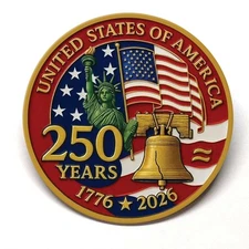 USA 250th Anniversary 1776 - 2026 Fridge Magnet BUY 3 GET 4 FREE MIX & MATCH
